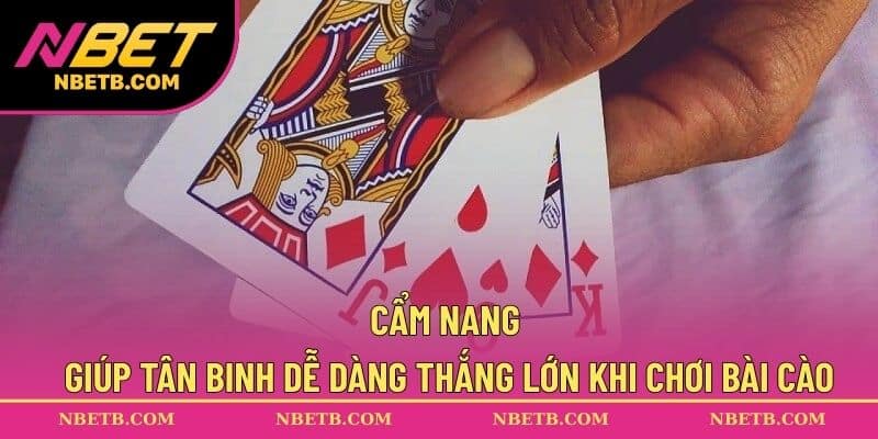 Cẩm nang giúp tân binh dễ dàng thắng lớn khi chơi bài cào